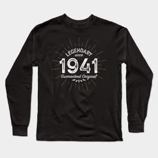 80th Birthday Gift - Legendary since 1941 - Guaranteed Original Long Sleeve T-Shirt